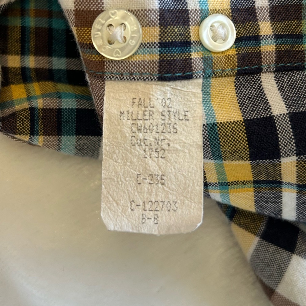 Cruel Girl Plaid Button Down Shirt Women Size Medium - Picture 5 of 7